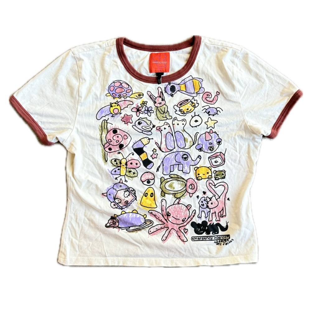 Marc Jacobs X Heaven X Emergency Intercom baby tee